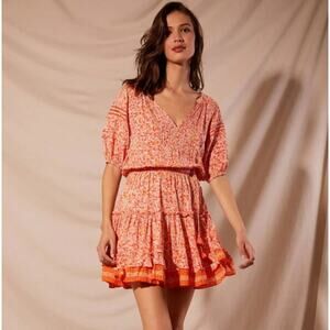 Poupette St Barth M Bona Lemon-Print Mini Dress